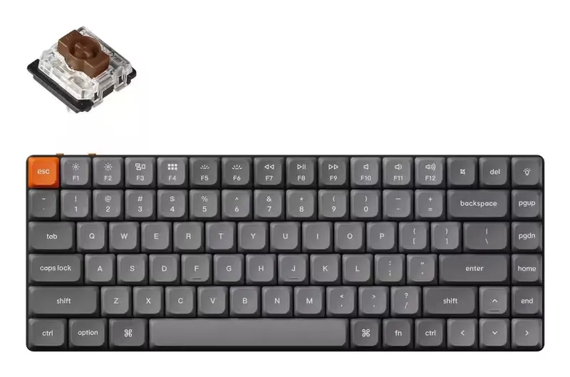 Keychron K3 Max Wireless RGB - Grey (K3M-H3)
