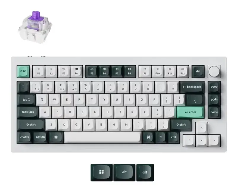 Keychron Q1 HE Wireless RGB Shell White Q1H-P1