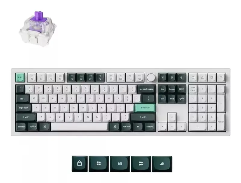 Keychron Q6 HE RGB Wireless Shell White Q6H-P1