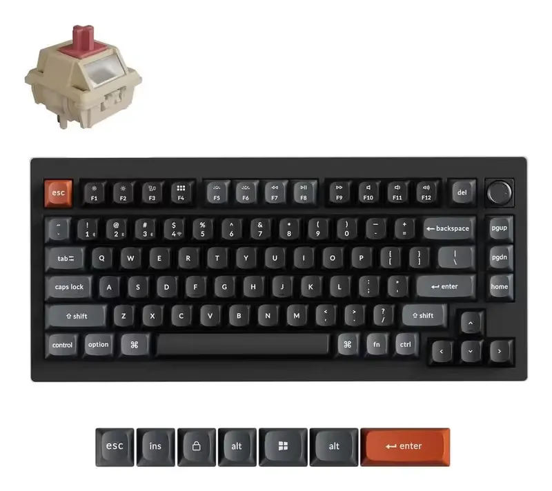 Keychron V1 Ultra Wireless, Black, V1U-D1