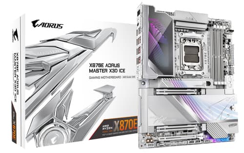 Gigabyte X870E AORUS MASTER X3D ICE AMD X870E Socket AM5 ATX